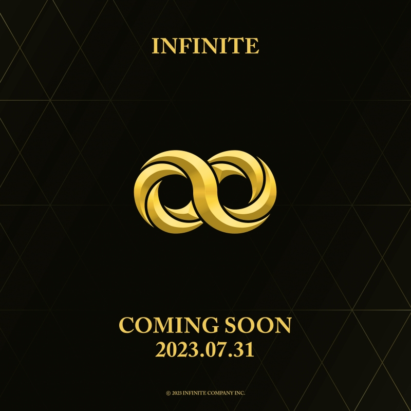 A poster shows boy band Infinite's comeback on July 31. (Infinite Co.)