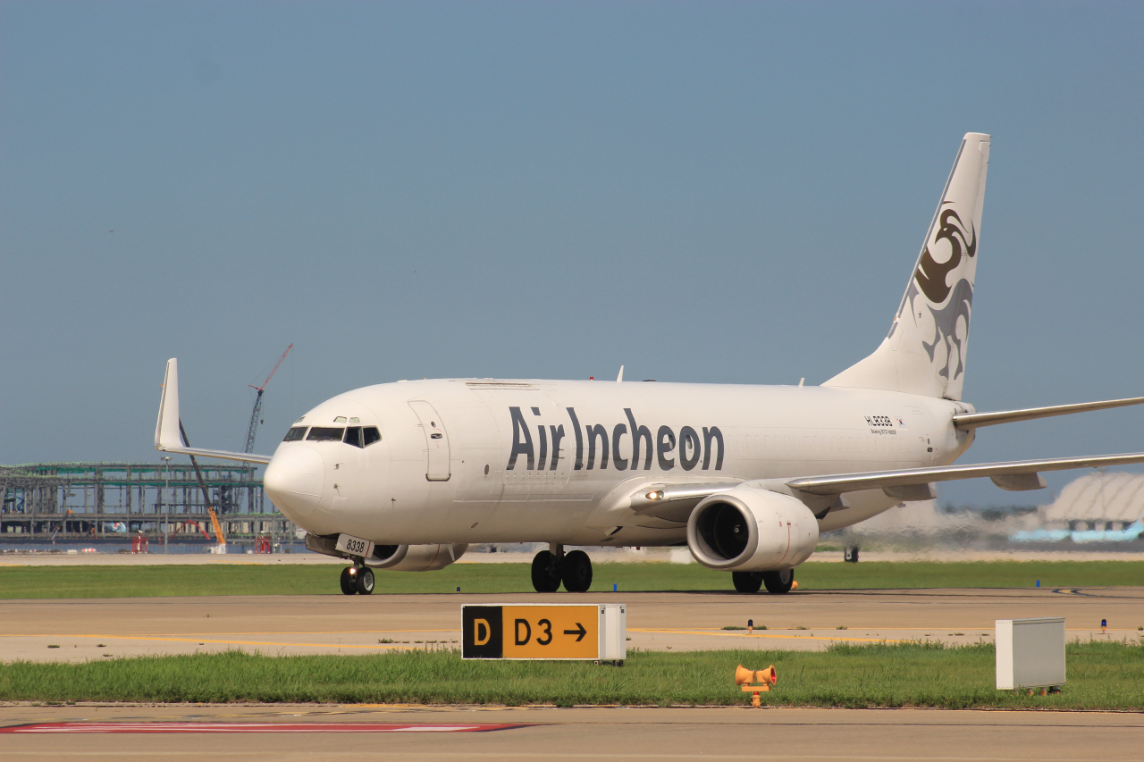 An Air Incheon plane is parked at Incheon Airport. (Air Incheon)