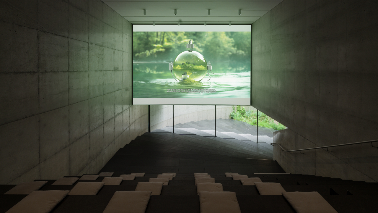 An installation view of “Hyewon Kwon: Planet Theater