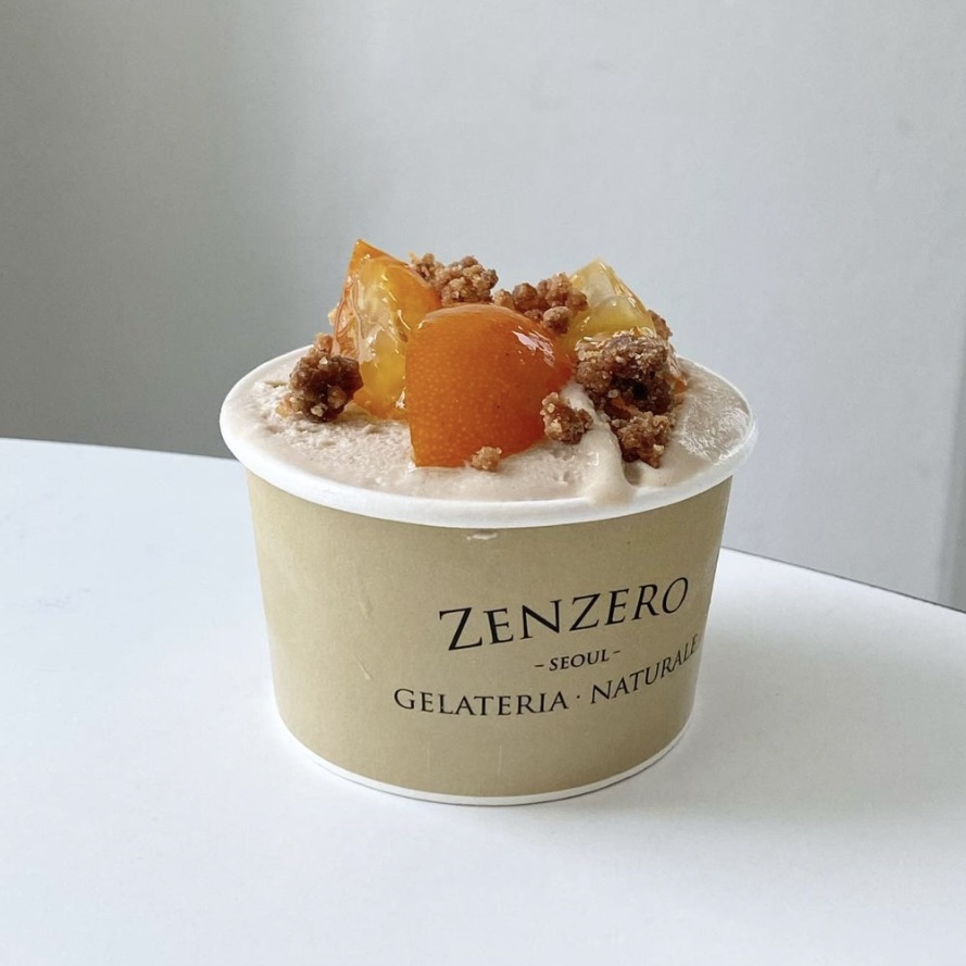 Zenzero's kumquat black tea gelato (Zenzero)