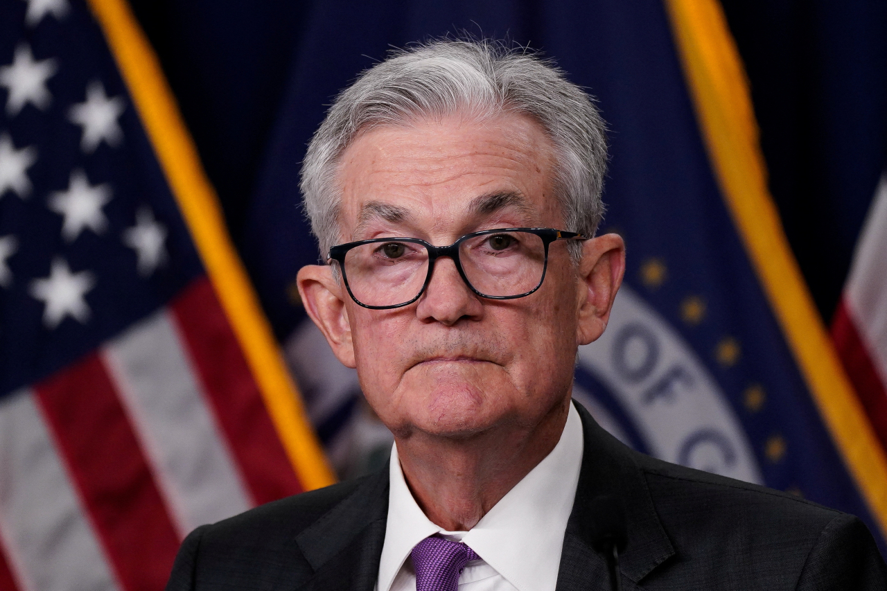 U.S. Federal Reserve Board Chairman Jerome Powell speaks during a news conference following a closed two-day meeting of the Federal Open Market Committee on interest rate policy in Washington, U.S., July 26, 2023. REUTERS/Elizabeth Frantz