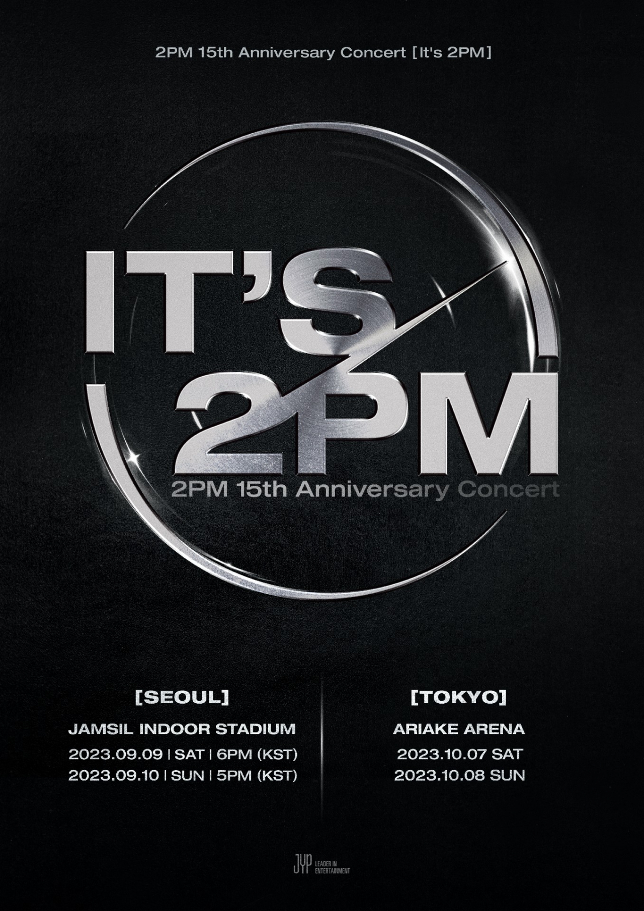 Poster of 2PM's 15th-anniversary concert (JYP Entertainment)