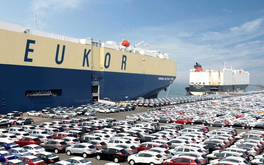 A port for vehicle exports (Yonhap)