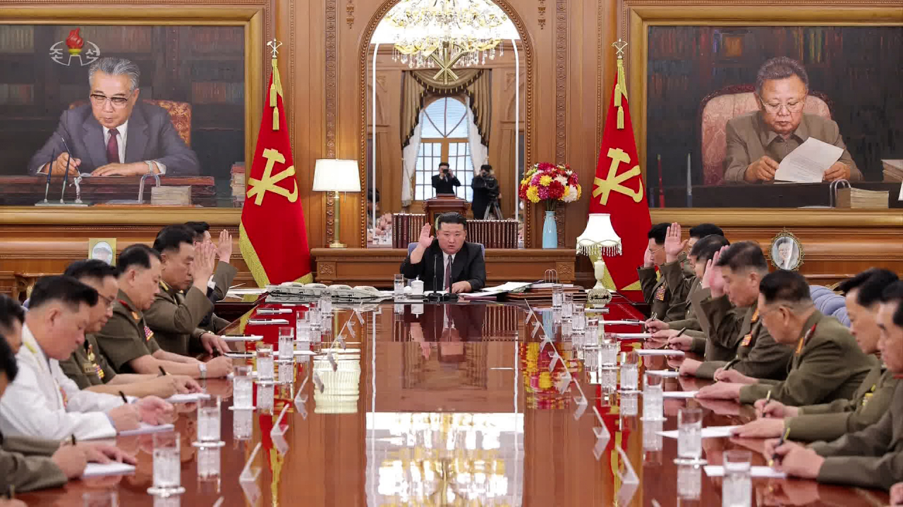 Korean Central News Agency reported that Kim Jung-un held the seventh enlarged meeting of the Central Military Commission of the Workers' Party of Korea on Thursday. (Yonhap)