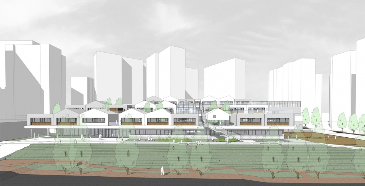 A conceptual drawing of Singil Middle School by architect Lee Hyun-woo (Lee Hyun-woo)