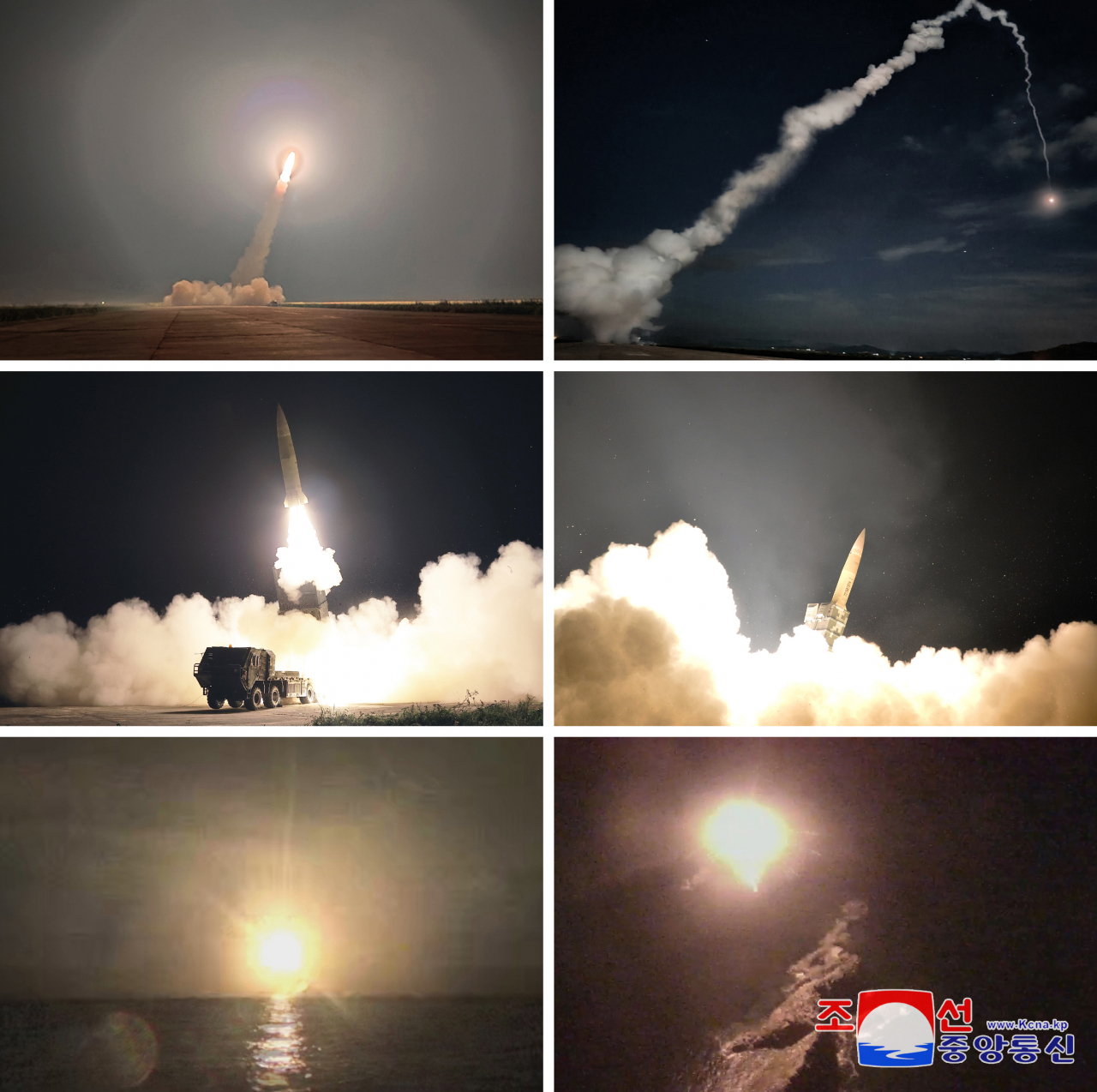 These six photos, which were released by North Korea's state-run Korea Central News Agency on Thursday, show a 