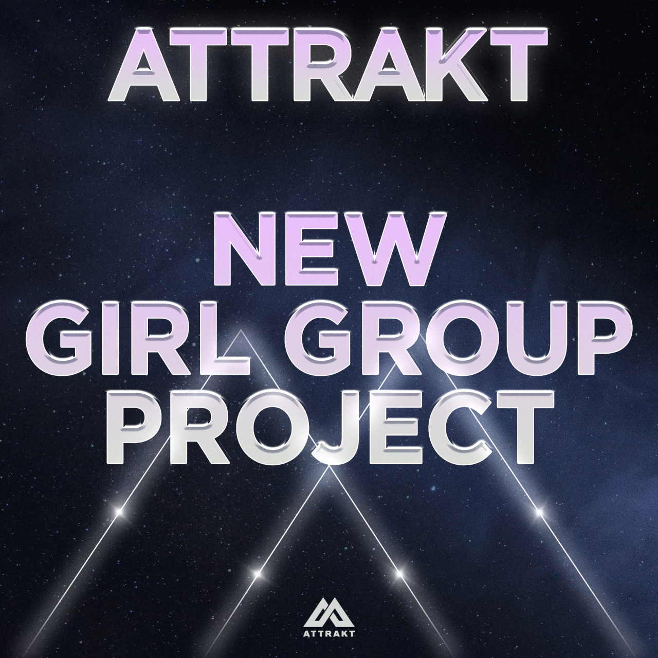 A poster of Fifty Fifty agency Attrack's new girl group project (Attrakt)