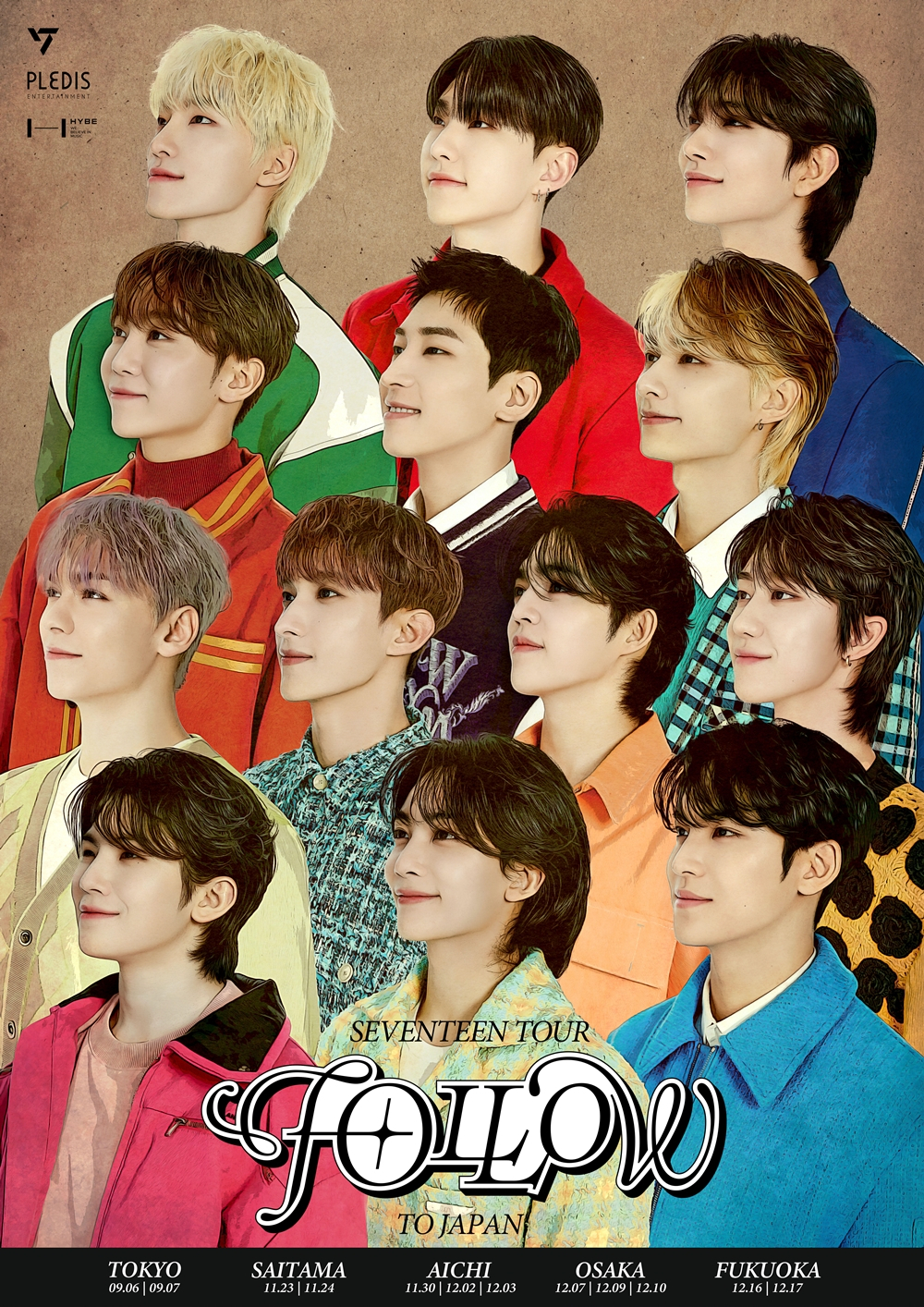 A poster image for Seventeen's concert series, 
