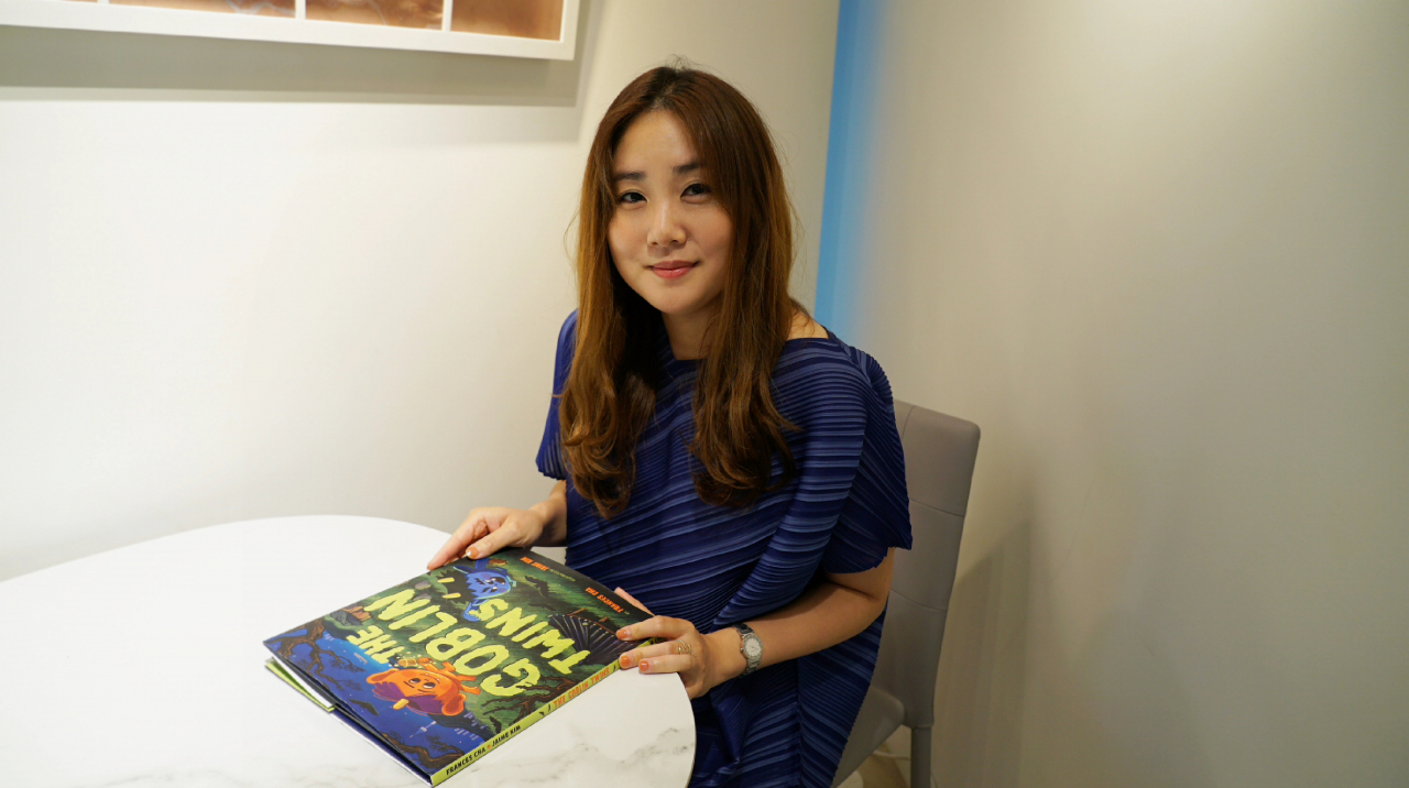 Frances Cha poses for a photo during an interview with The Korea Herald in Yongsan, central Seoul. (Hwang Dong-hee/The Korea Herald)