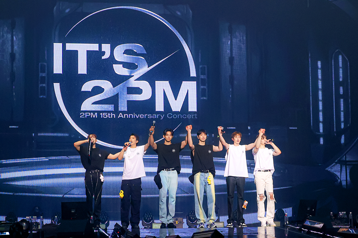 Boy band 2PM holds its 15th anniversary concert, 