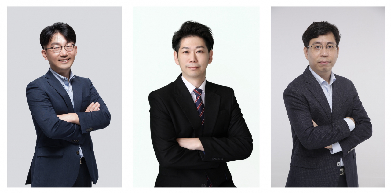 From left: Lim Sung-hoon, general partner of venture capital firm D3 Jubilee Partners, Ebihara Hideyuki, managing partner of venture capital firm PKSHA Capital and Kim Ji-chul, chief executive officer of Bigbang Ventures (Courtesy of Lim Sung-hoon, Ebihara Hideyuki and Kim Ji-chul)