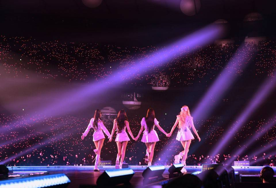 Blackpink performs at the Tokyo Dome in Tokyo, April 9. (YG Entertainment)