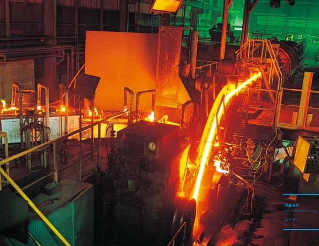 Taihan Cable & Solution’s casting process at its Dangjin plant in South Chungcheong Province (Taihan Cable & Solution)