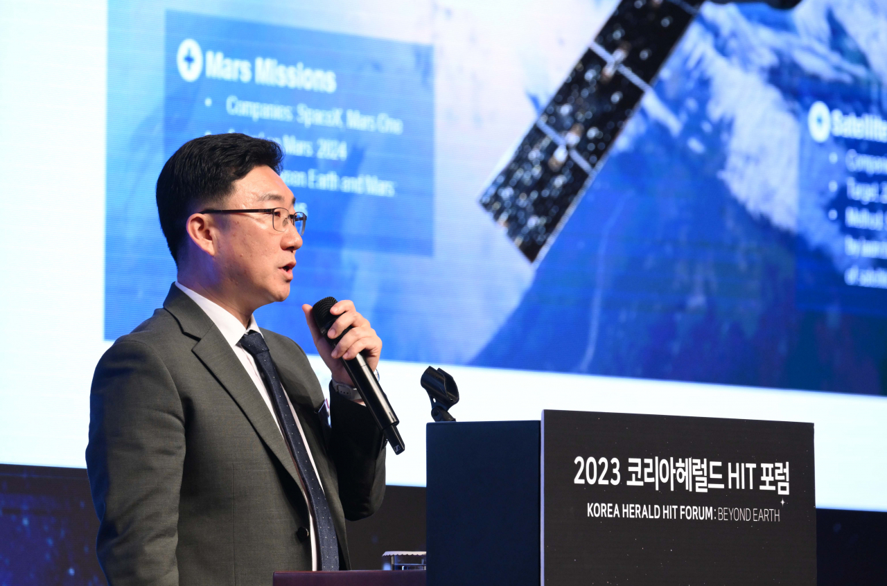 Jung Hun, the chief technology officer of Innospace. (Lee Sang-sub/The Korea Herald)