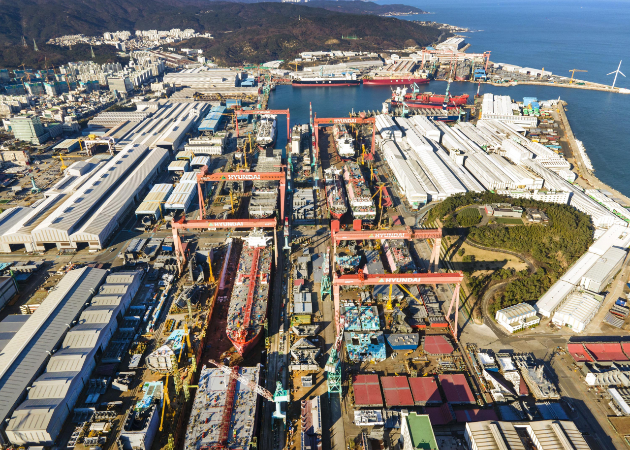 HD Hyundai Heavy Industries' shipyard in Ulsan (HD Hyundai)