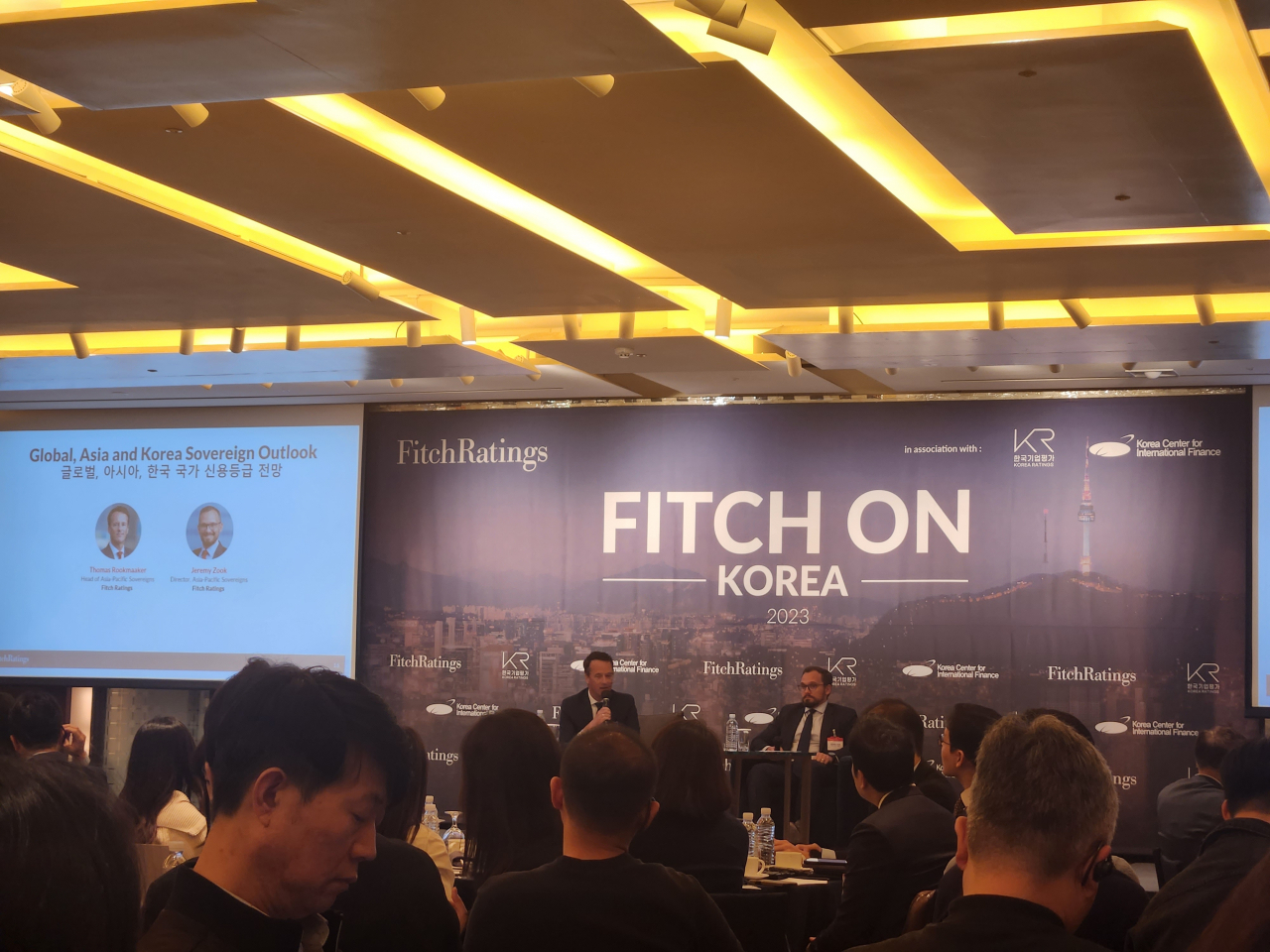 2023 Fitch on Korea seminar held in Seoul on Friday (Song Seung-hyun/The Korea Herald)