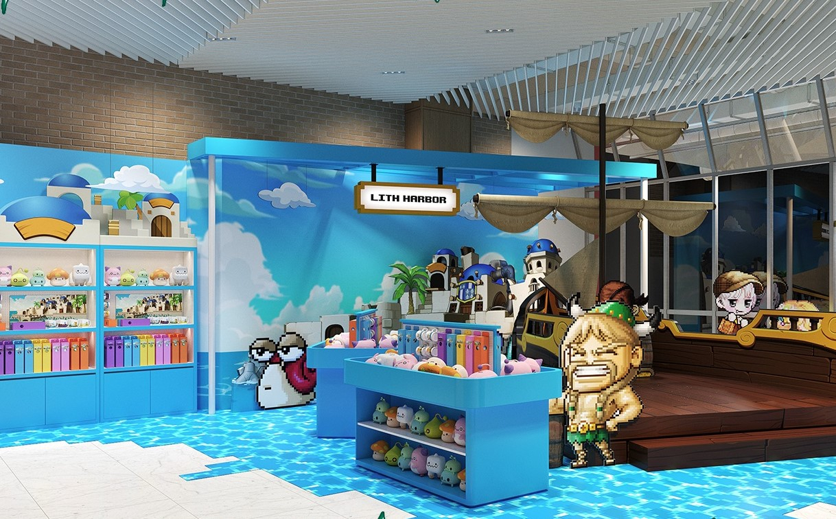 One of the four booths in the MapleStory pop-up store, 