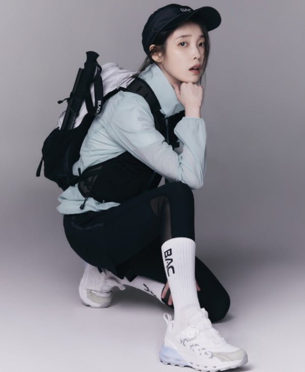 Singer-songwriter IU in an ad for outdoor wear (Courtesy of Blackyak)