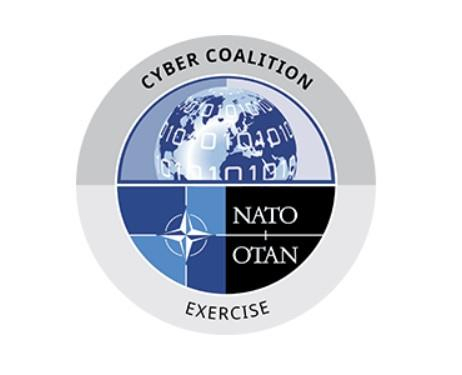 The logo of Cyber Coalition, NATO's annual flagship cyber exercise, is seen in this image captured from NATO Strategic Warfare Development Command's homepage. (Yonhap)