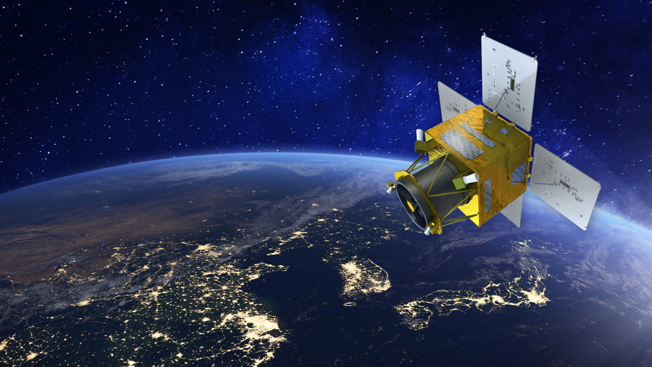 A sample image of Korea Aerospace Industries' second No. 2 next-generation mid-sized satellite (KAI)