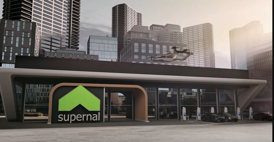 Concept image of Supernal's facility with vertiport (Supernal)