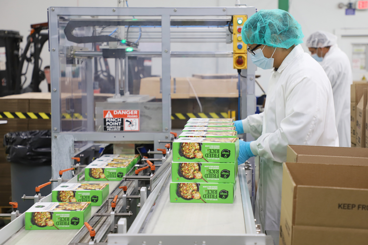 CJ CheilJedang's frozen fried rice packaging line in Beaumont, California (CJ CheilJedang)