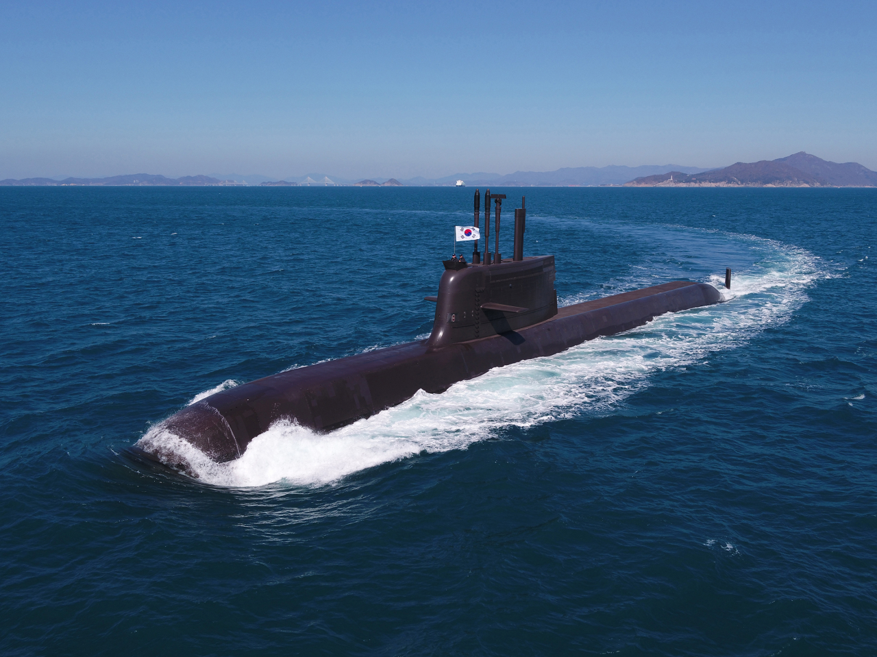Two of the latest KSS-III (Korean Submarine-III) submarines, designed and constructed by Hanwha Ocean, were delivered to the Republic of Korea Navy in 2021 and 2023, respectively. (Hanwha Ocean)