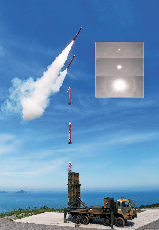 South Korea last Tuesday announced a $3.2 billion deal to export 10 batteries of M-SAM2 Cheongung missile defense systems to Saudi Arabia, a system developed since 2012 by LIG Nex1 and the Agency for Defense Development, designed for mid-range, mid-altitude interception at 30-40 kilometers. (Ministry of National Defense)