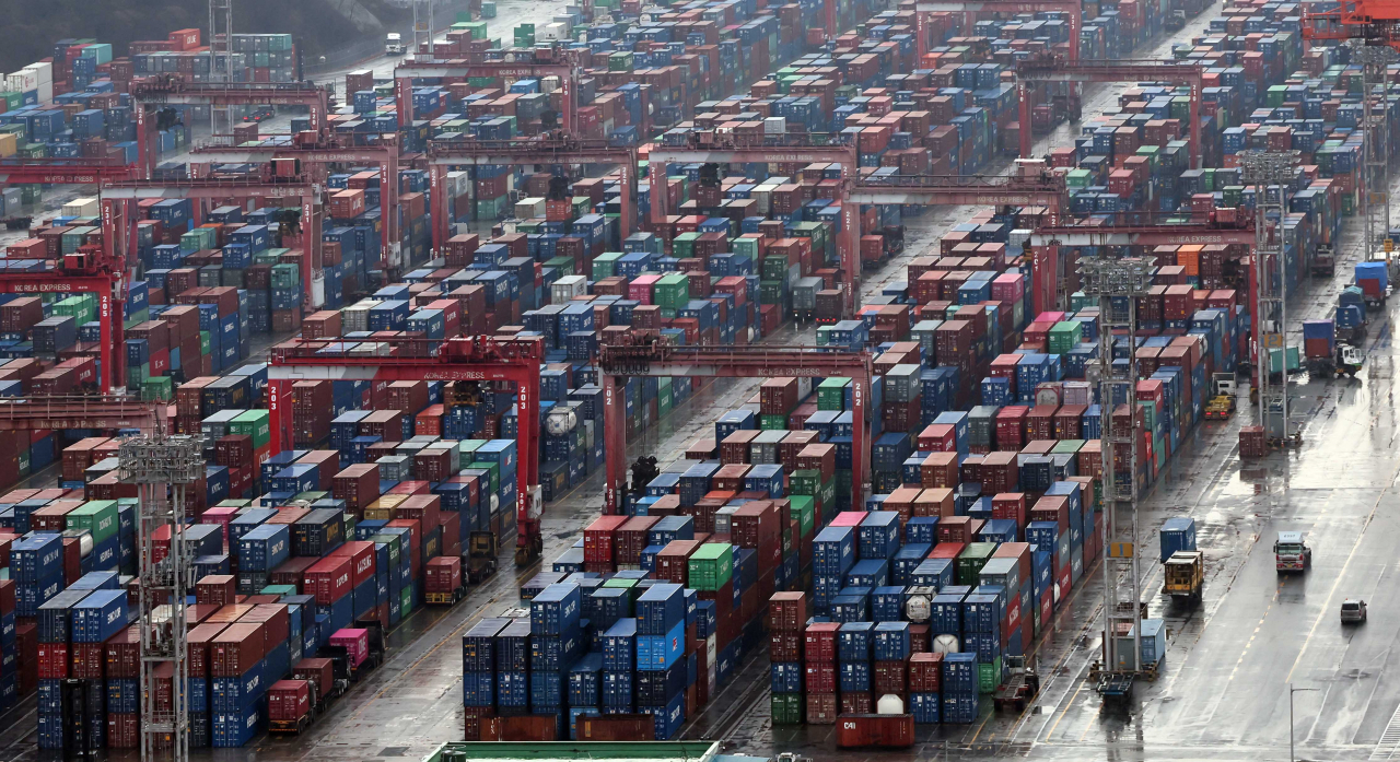 This file photo taken Feb. 1, 2024, shows a port in the southeastern city of Busan. (Newsis)