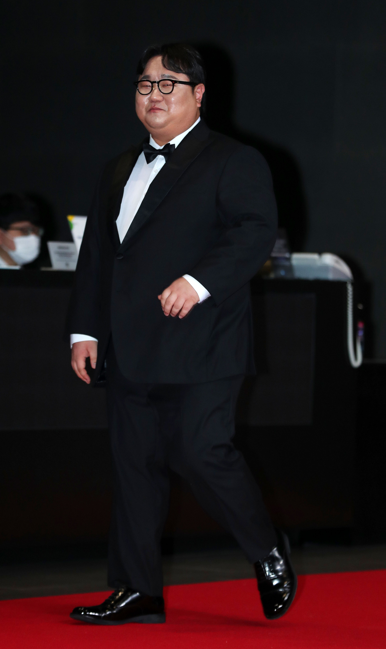 South Korean comedian Na Sun-uk at 2023 SBS Entertainment Awards held at Mapo-gu, Seoul, on Dec. 30 (Newsis)
