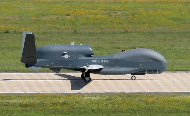 This June 22, 2020, file photo shows an advanced high-altitude unmanned aircraft Global Hawk. (Yonhap)