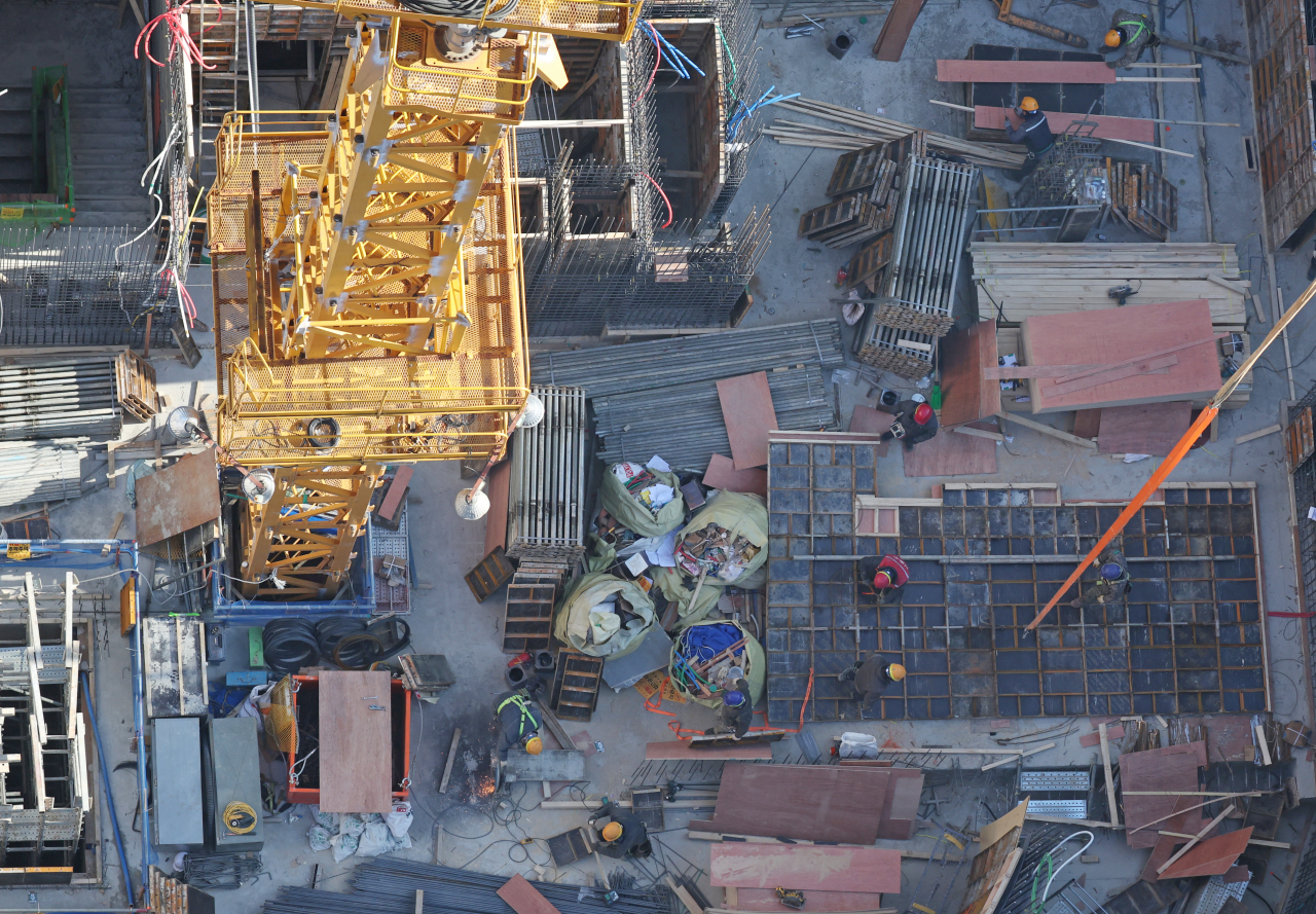 A construction site in Seoul (Yonhap)