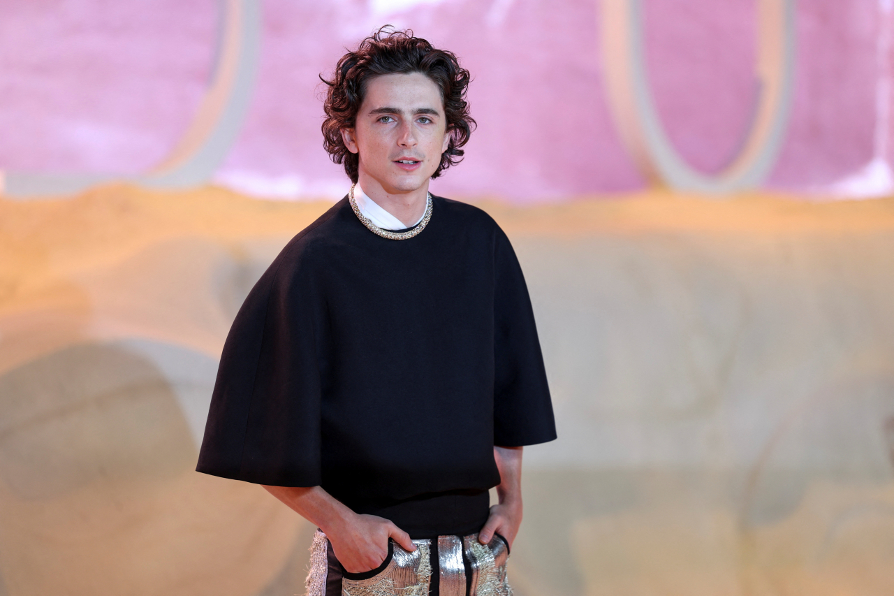 Actor Timothee Chalamet attends the world premiere of the film 