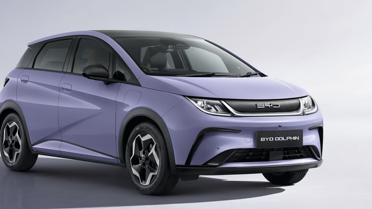 BYD's all-electric Dolphin hatchback with up to 426 kilometers of range was launched in Japan in 2022 with a starting price of 3.63 million yen ($24,000). (BYD Auto)