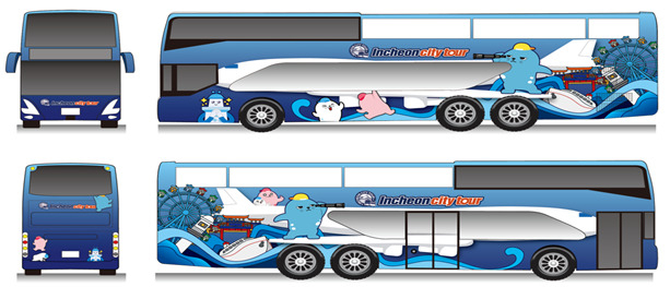 Image shows new design for Incheon City Tour bus. (Incheon City Tour)