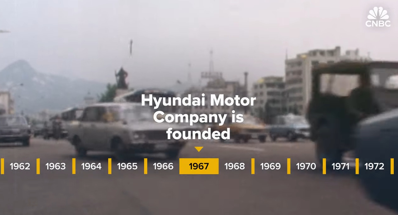 CNBC explains the historical background of Hyundai Motor Group. (CNBC Youtube)