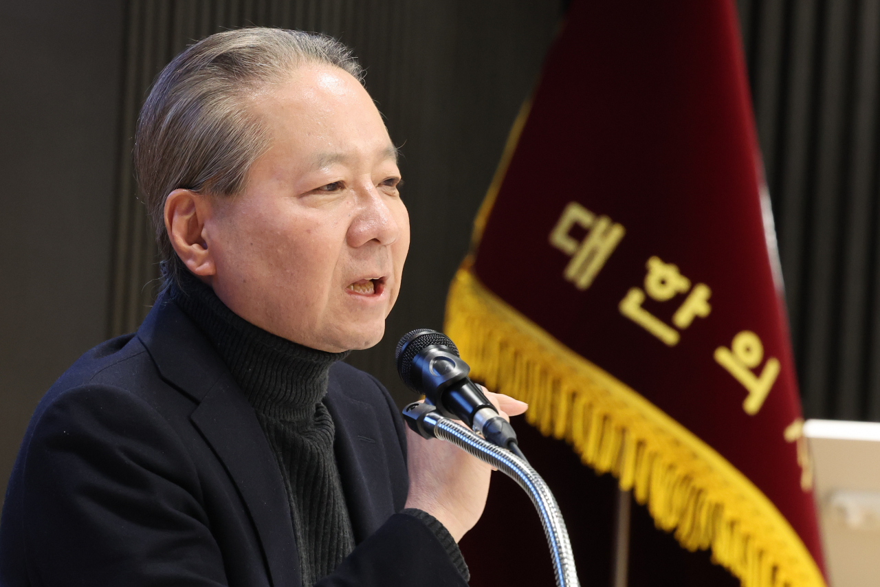 Joo Soo-ho, the head of the emergency committee’s public relations council under the Korean Medical Association. (Yonhap)