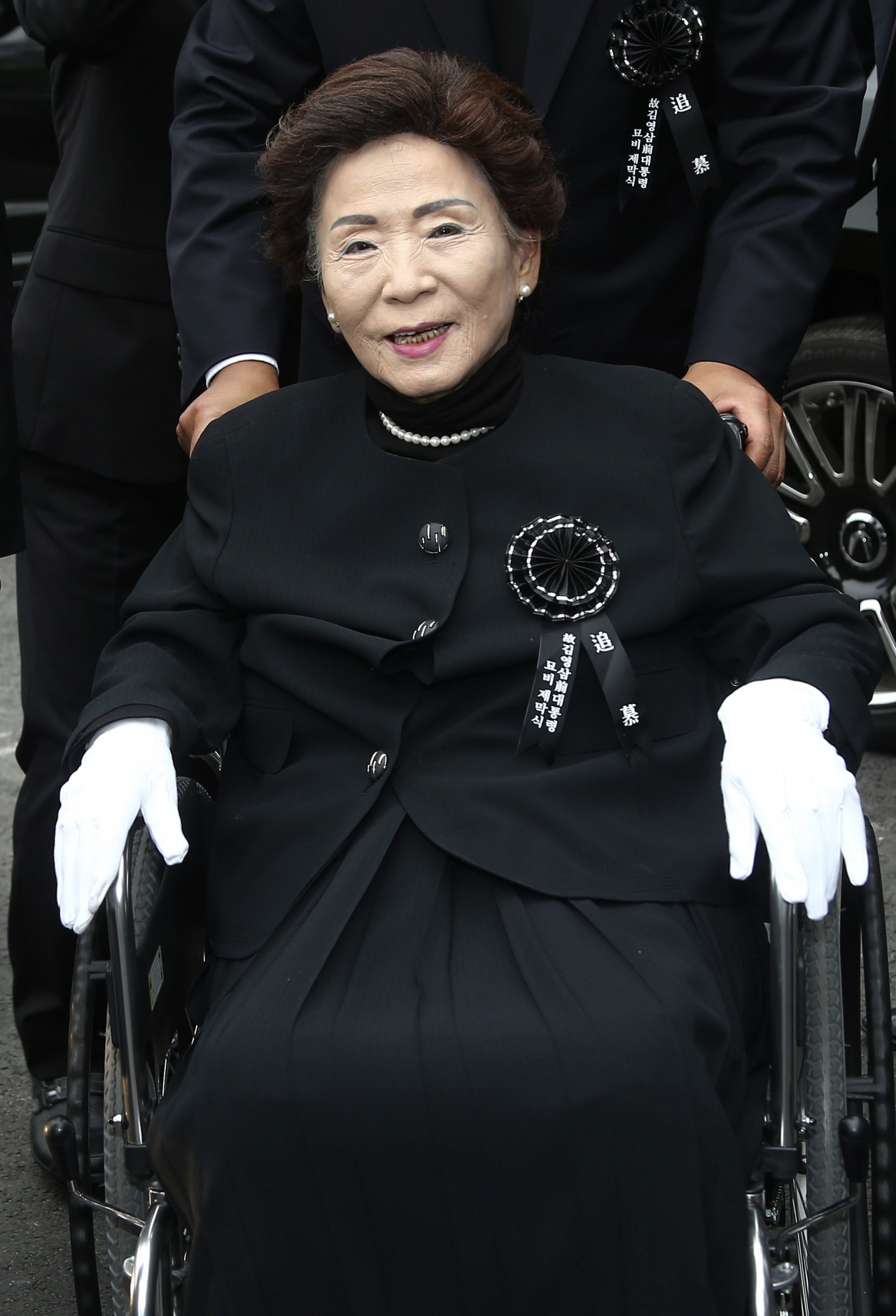 Son Myung-soon, wife of late former President Kim Young-sam (Yonhap)
