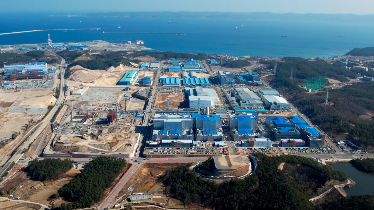 Expansion work is underway at EcoPro's Pohang campus in North Gyeongsang Province. (EcoPro)