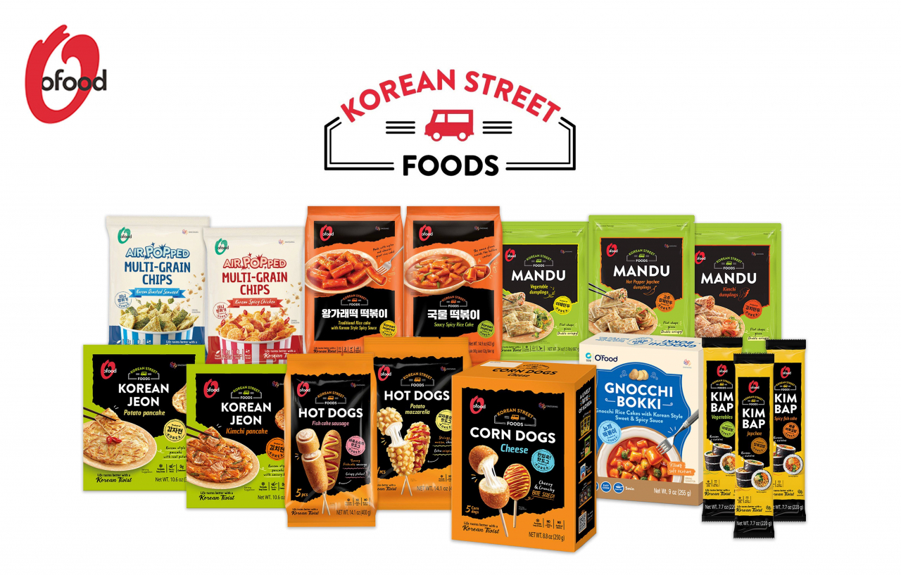Poster for O'food's new Korean Street Food product line (Daesang)