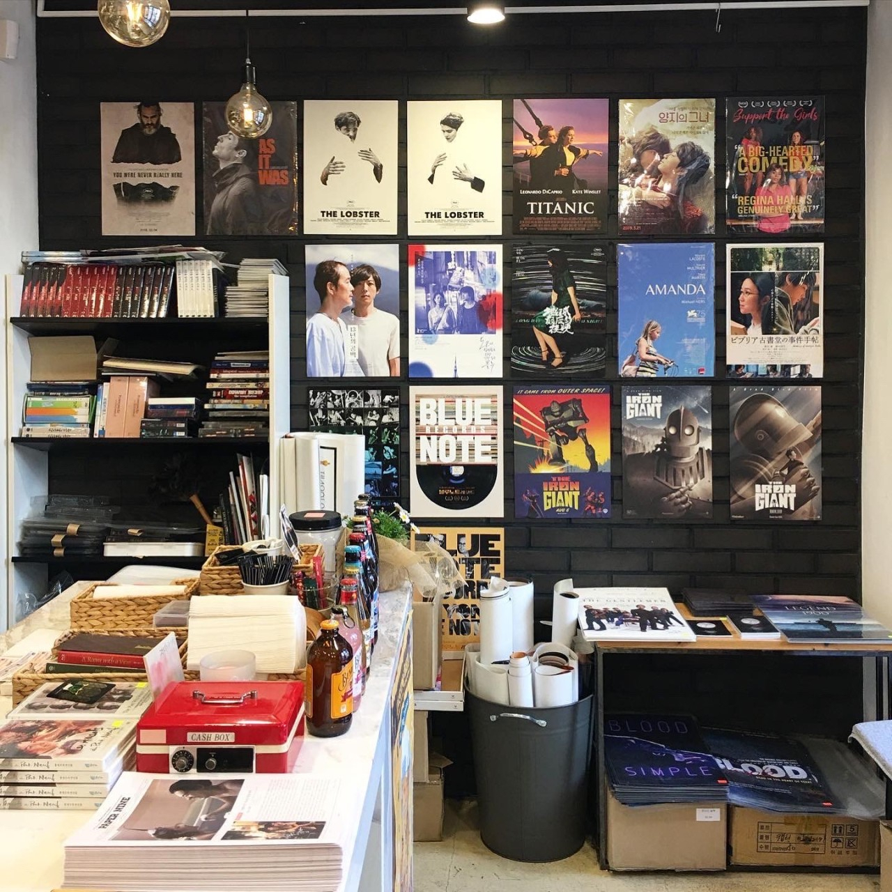 Movie-related goods are on sale at Cinema 4. (Cinema 4)