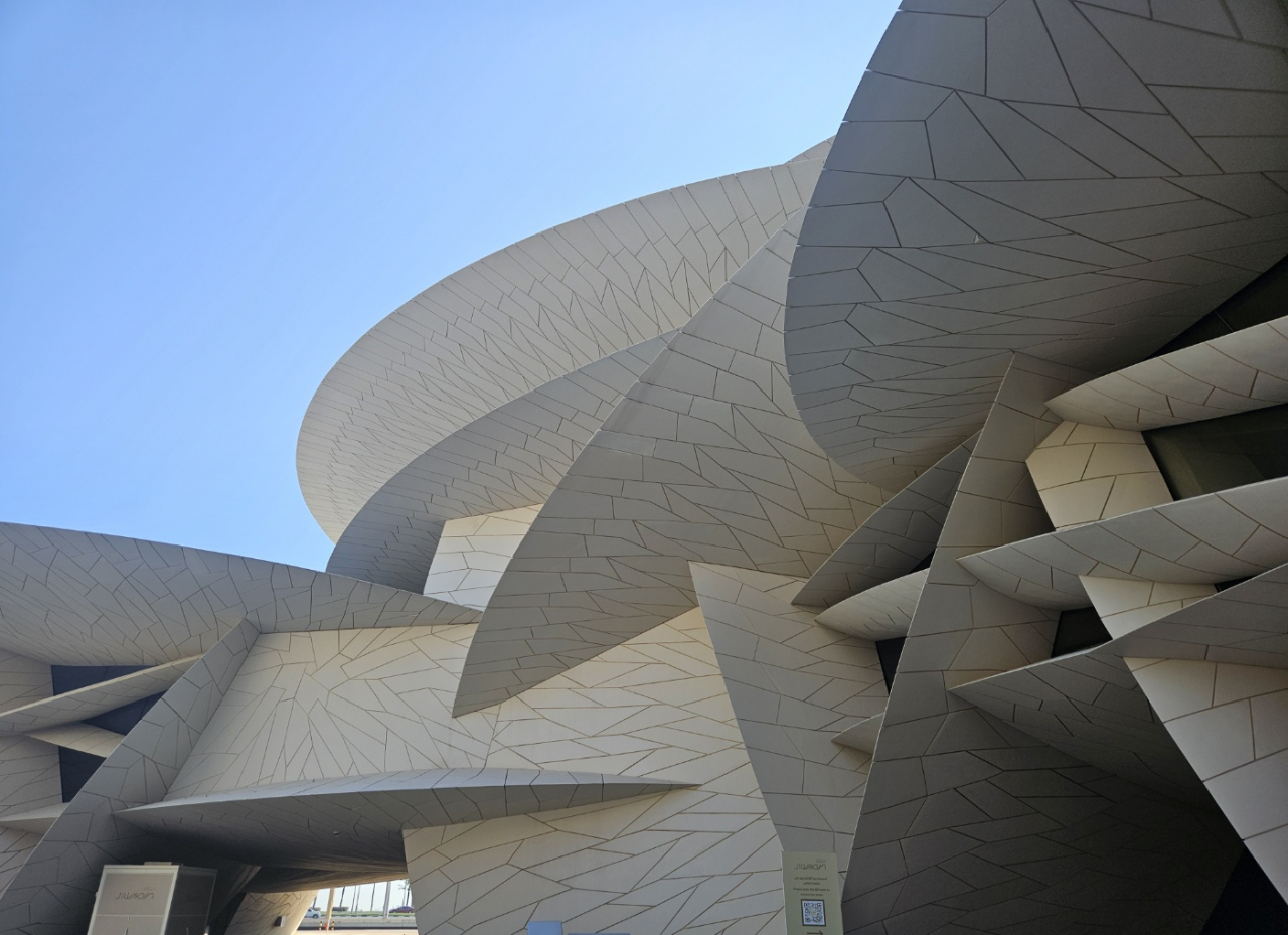 National Museum of Qatar, designed by Ateliers Jean Nouvel (Park Yuna/The Korea Herald)