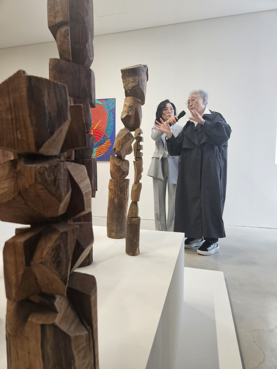 Kim Yun-shin speaks about her sculpture series 