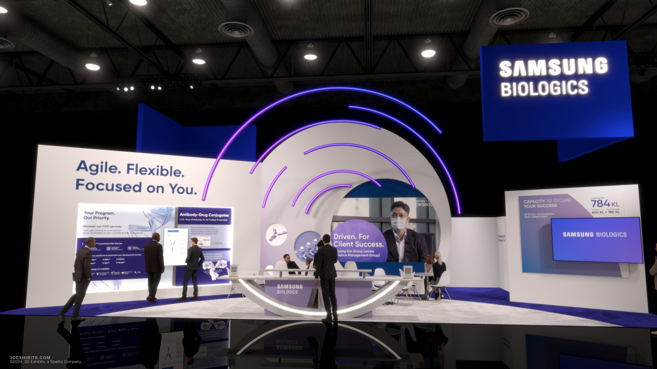 Samsung Biologics' exhibition booth at the 2024 BIO International Convention (Samsung Biologics)