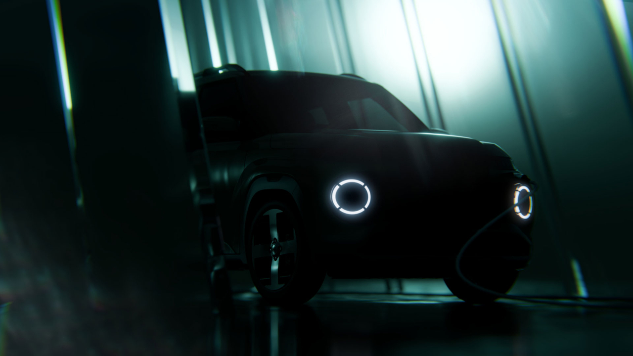 A teaser image of the Casper Electric (Hyundai Motor Group)