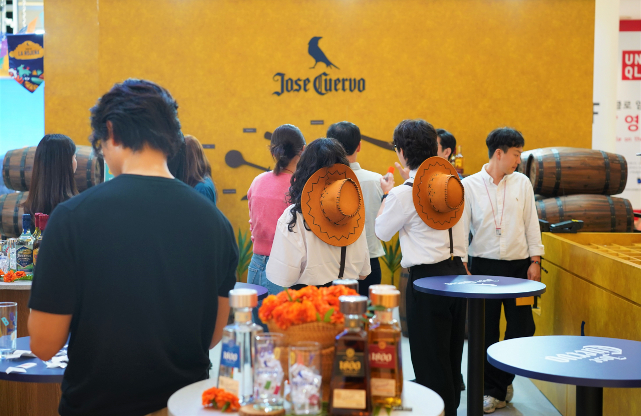 Visitors explore different areas of the Jose Cuervo pop-up store on June 20. (Lee Si-jin/The Korea Herald)