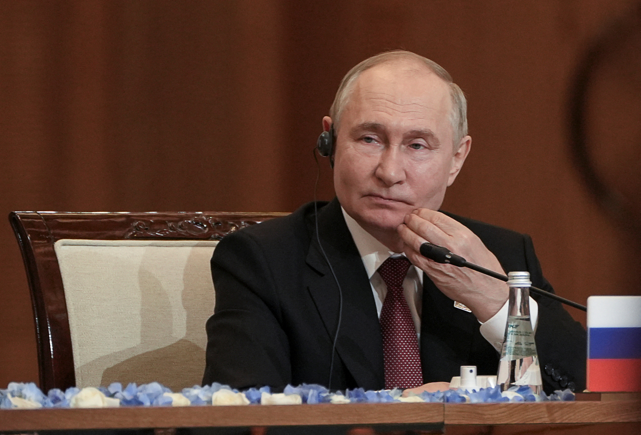 Russian President Vladimir Putin attends the Shanghai Cooperation Organization (SCO) summit in Astana, Kazakhstan on Thursday. (Reuters)
