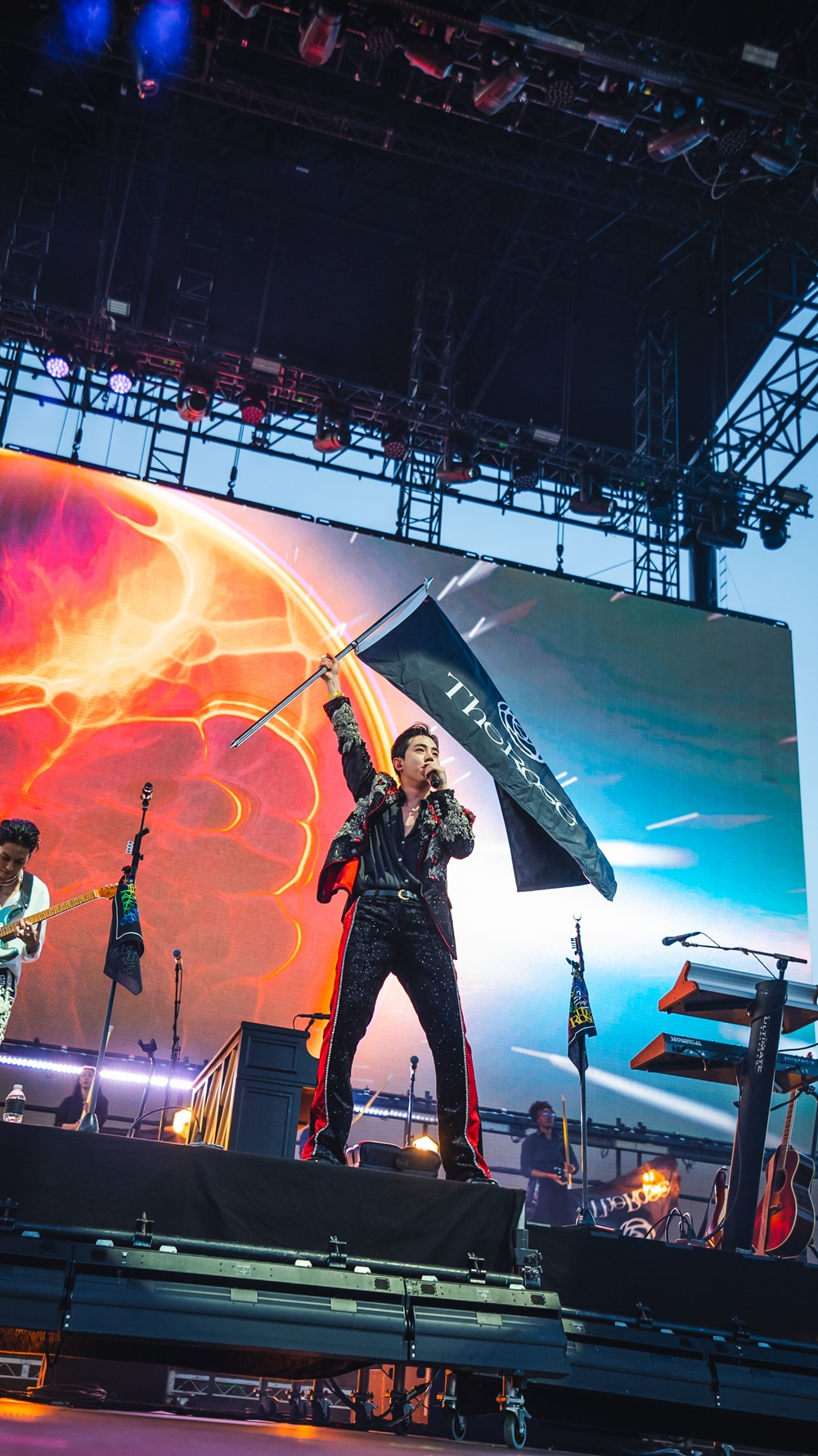 Park Dojoon performs during the Coachella Valley Music and Arts Festival, on April 14. (Transparent Arts)