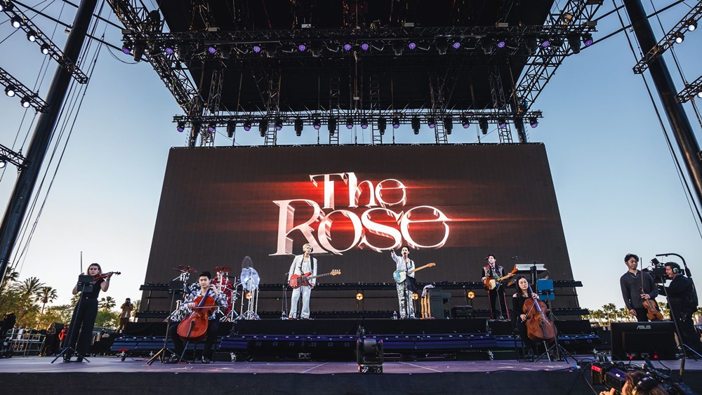 The Rose performs during the Coachella Valley Music and Arts Festival, on April 14. (Transparent Arts)