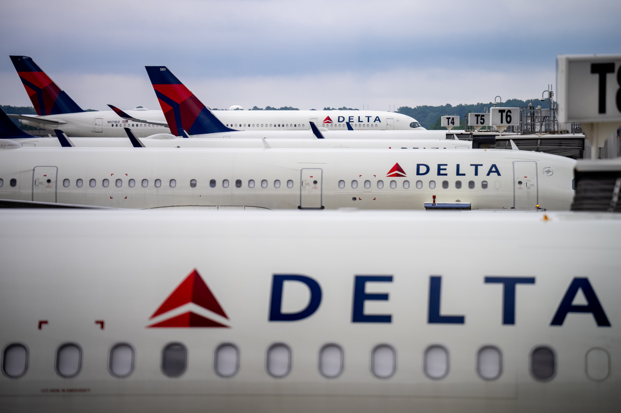 Delta Airlines planes sit parked at Hartsfield-Jackson Atlanta International Airport on Jun. 28 in Atlanta,<strong></strong> Georgia. (Getty images)